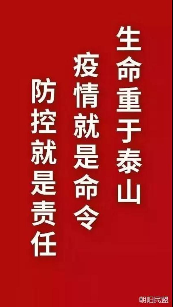 2020抗击疫情经典图片,2020抗击疫情最美图片 抗击疫情 朝阳民盟在行动(五)